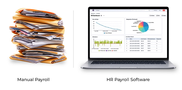 Manual payroll vs HR software